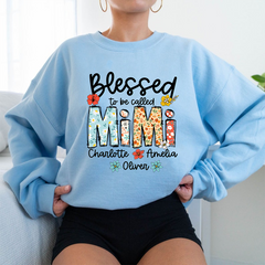 Lofaris Blessed To Be Called Mimi Customized Sweatshirt