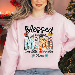 Lofaris Blessed To Be Called Mimi Customized Sweatshirt