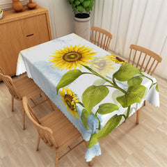 Lofaris Blooming Sunflower Dining Room Rectangle Tablecloth