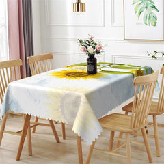 Lofaris Blooming Sunflower Dining Room Rectangle Tablecloth