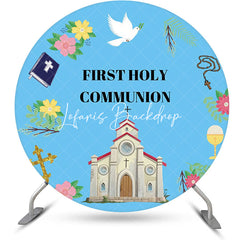 Lofaris Blue Church First Holy Communion Baptism Backdrop