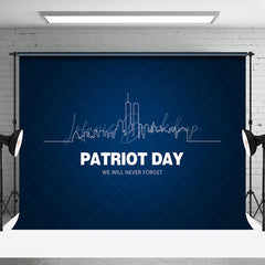 Lofaris Blue City Lines Never Forget Patriot Day Backdrop