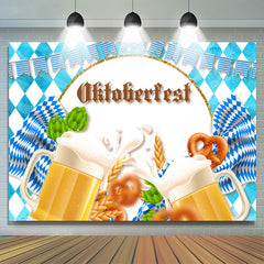 Lofaris Blue Flag Oktoberfest German Festival Backdrop
