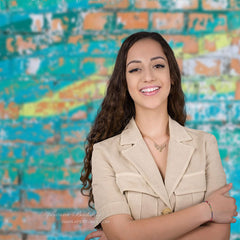 Lofaris Blue Graffiti Brick Wall Portrait Studio Backdrop