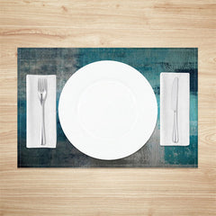 Lofaris Blue Green Grey Mixed Vintage Set Of 4 Placemats