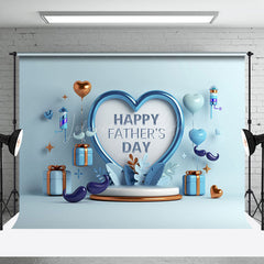 Lofaris Blue Love Balloon Gift Happy Fathers Day Backdrop