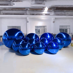 Lofaris Blue Mirror Ball Party Big Shiny Inflatable