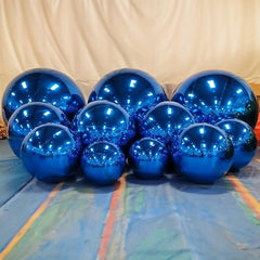 Lofaris Blue Mirror Ball Party Big Shiny Inflatable