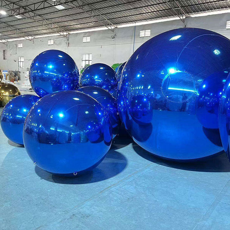 Lofaris Blue Mirror Ball Party Big Shiny Inflatable