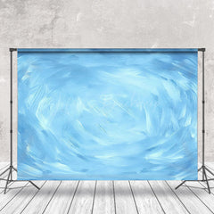 Lofaris Blue Oil Painting Abstract Textured Photo Backdrop