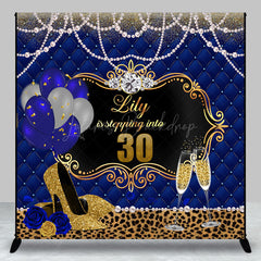 Lofaris Blue Pearl High Heels Custom 30th Birthday Backdrop