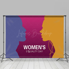 Lofaris Blue Purple Yellow Backdrop For Womens Equality Day