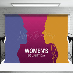 Lofaris Blue Purple Yellow Backdrop For Womens Equality Day