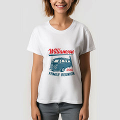 Lofaris Blue Retro RV Camper Family Reunion T-Shirt