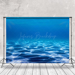 Lofaris Blue Sand Bed Undersea Nature Landscape Backdrop