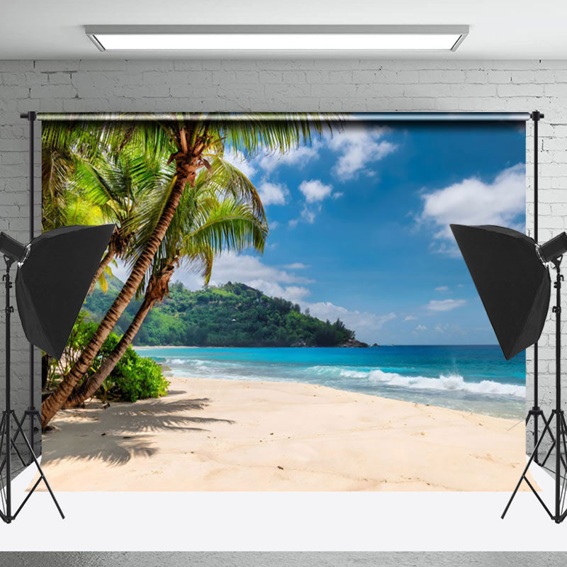 Lofaris Blue Sea Sky Beach Holiday Hawaii Summer Backdrop