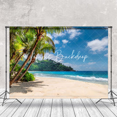 Lofaris Blue Sea Sky Beach Holiday Hawaii Summer Backdrop