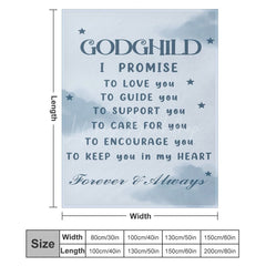 Lofaris Blue Sky Cloud Godchild Christ Belief Text Blanket