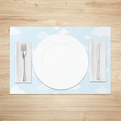 Lofaris Blue Sky White Cloud Cute Dining Set Of 4 Placemats