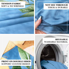 Lofaris Blue Texture Abstraite Double Sided Arch Backdrop