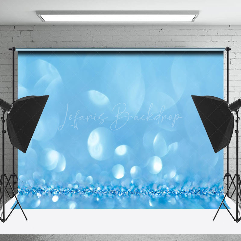 Lofaris Blue Transparent Wave Dot Bokeh Photography Backdrop