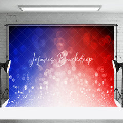 Lofaris Blue White Red Bokeh French Bastille Day Backdrop