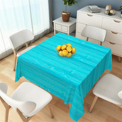 Lofaris Blue Wood Texture Dining Room Rectangle Tablecloth