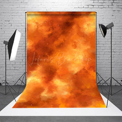 Lofaris Blurry Flame Color Abstract Textured Photo Backdrop