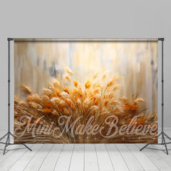 Lofaris Boho Bulrush Champagne Elegant Photo Booth Backdrop