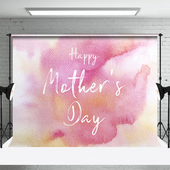 Lofaris Boho Pink Watercolor Happy Mothers Day Backdrop