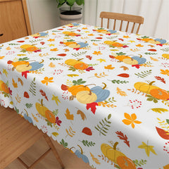 Lofaris Boho Rustic Home Gathering Fruits Leaves Tablecloth