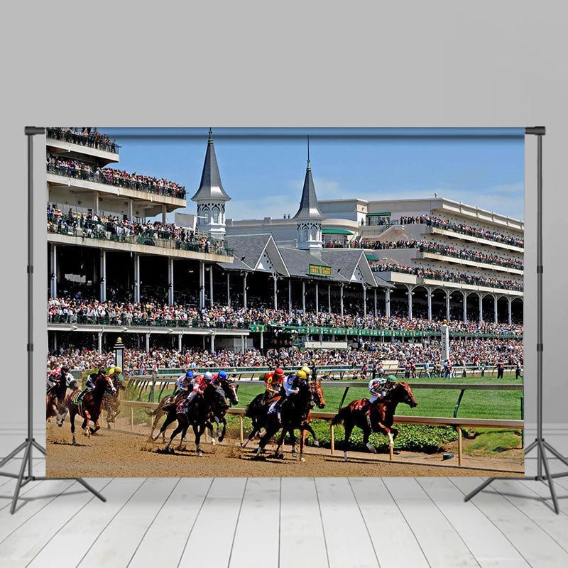 Lofaris Boisterous Racecourse Sky Kentucky Derby Backdrops