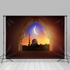 Lofaris Bokeh Dawn Scene Ramadan Rubarak Party Backdrop