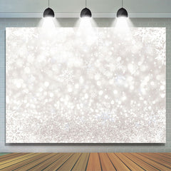 Lofaris Bokeh Glitter Snowflake Winter Christmas Backdrop