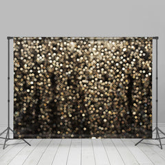 Lofaris Bokeh Golden Glitter Chic Backdrop For Photo Studio