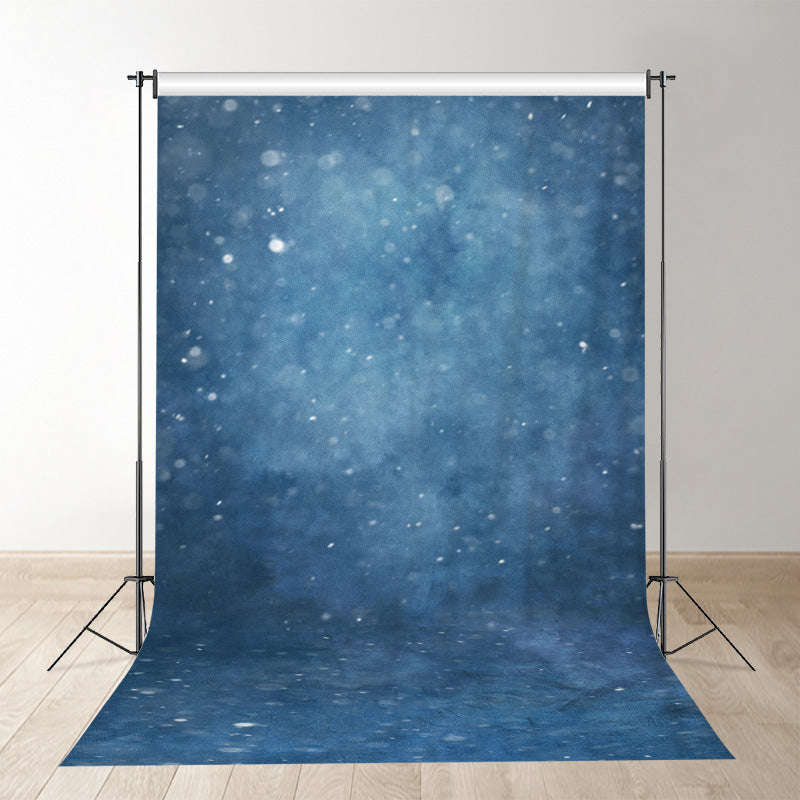 Lofaris Bokeh Snow Blue Fine Art Portrait Studio Backdrop