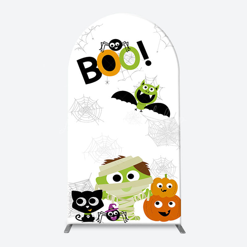 Lofaris Boo Halloween Monster Baby Shower Arch Backdrop