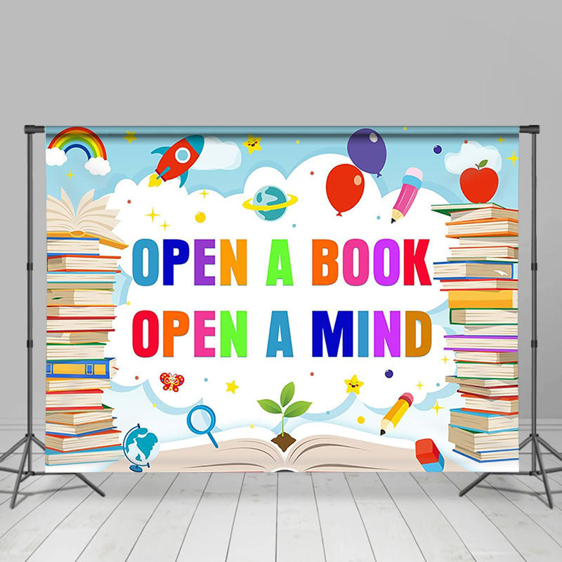 Lofaris Books Reading Balloon Pencil World Book Day Backdrop