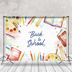 Lofaris Books Stationery Back To School Cake Smash Backdrop