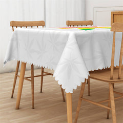 Lofaris Botanical Multicolor Weed Leaf Rectangle Tablecloth