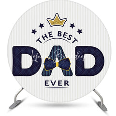 Lofaris Bow Tie The Best Dad Ever Round Fathers Day Backdrop