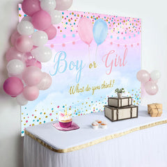 Lofaris Boy Or Girl What Dou You Think Gender Reveal Backdrop