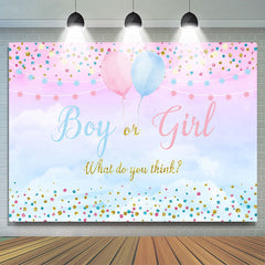 Lofaris Boy Or Girl What Dou You Think Gender Reveal Backdrop