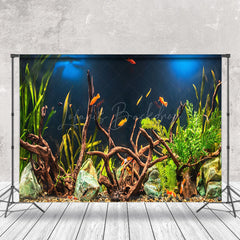 Lofaris Branch Green Seaweed Fish Tank Landscaping Backdrop