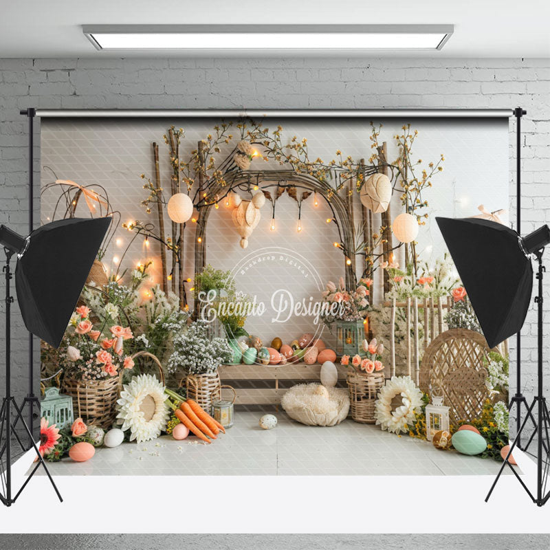 Lofaris Branches Arch Sunflower LED Light Photo Backdrop