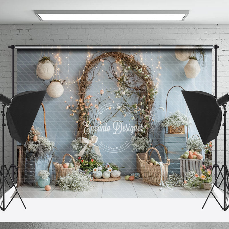 Lofaris Branches Arches Easter Photo Backdrop For Children