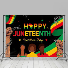 Lofaris Break Shackles Happy Juneteenth Freedom Day Backdrop