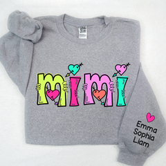 Lofaris Personalized Mimi Sweatshirt Custom Est With Kids Grandma