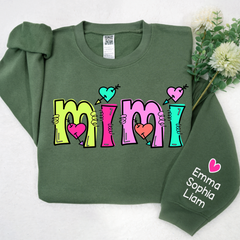 Lofaris Personalized Mimi Sweatshirt Custom Est With Kids Grandma