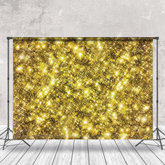 Lofaris Bright Gold Black Sparkle Bokeh Photography Backdrop